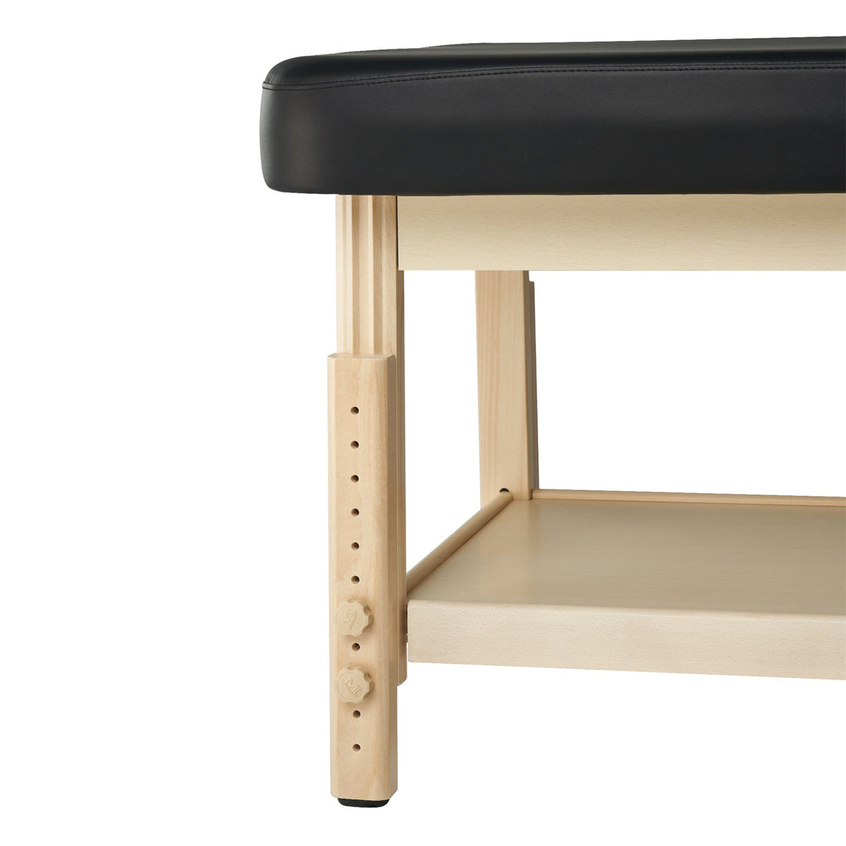 Master Massage - 30" Harvey Comfort™  Stationary Salon Massage Tables (Black) with Ambient Light System
