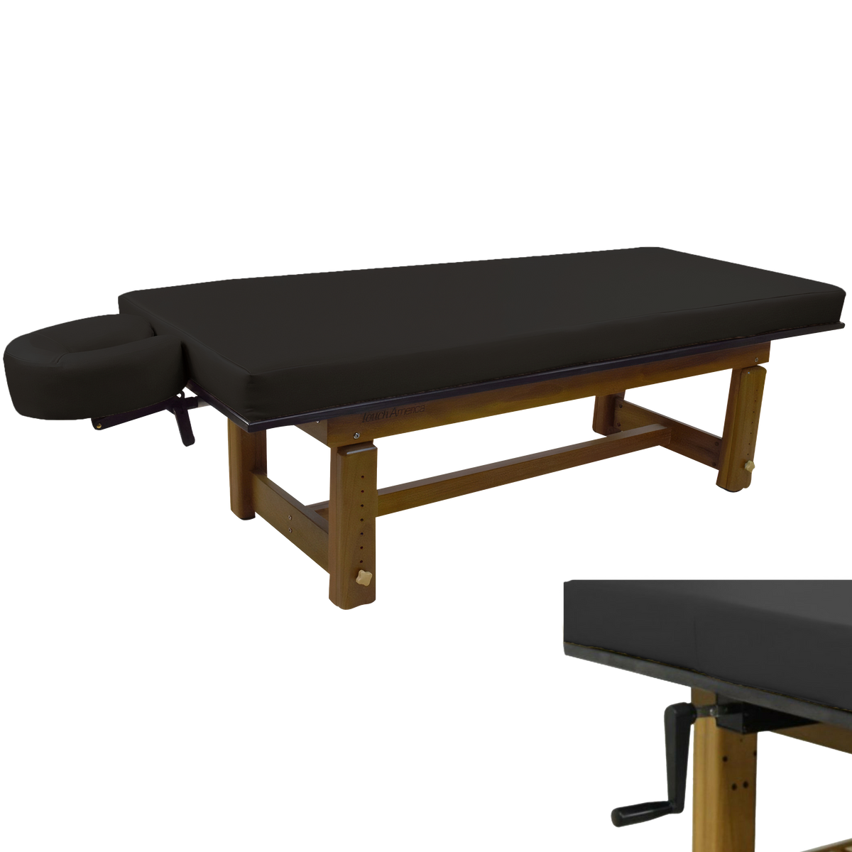 Solterra Indoor/Outdoor Solid Teak Spa and Massage Table by Touch America