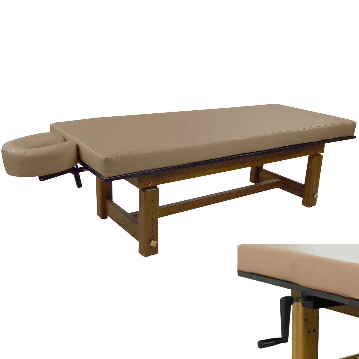 Solterra Indoor/Outdoor Solid Teak Spa and Massage Table by Touch America