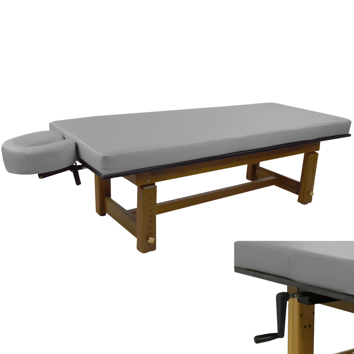 Solterra Indoor/Outdoor Solid Teak Spa and Massage Table by Touch America