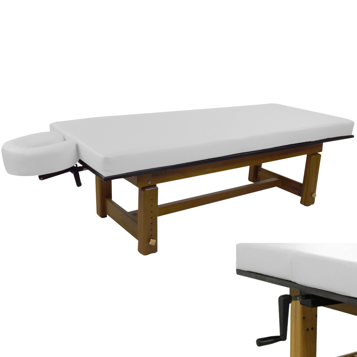 Solterra Indoor/Outdoor Solid Teak Spa and Massage Table by Touch America