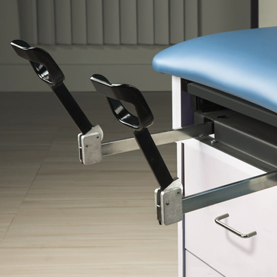 Clinton Industries - 8870 Family Practice Cabinet Exam Table w/ Adjustable Back & Stirrups - Clinton Industries product image