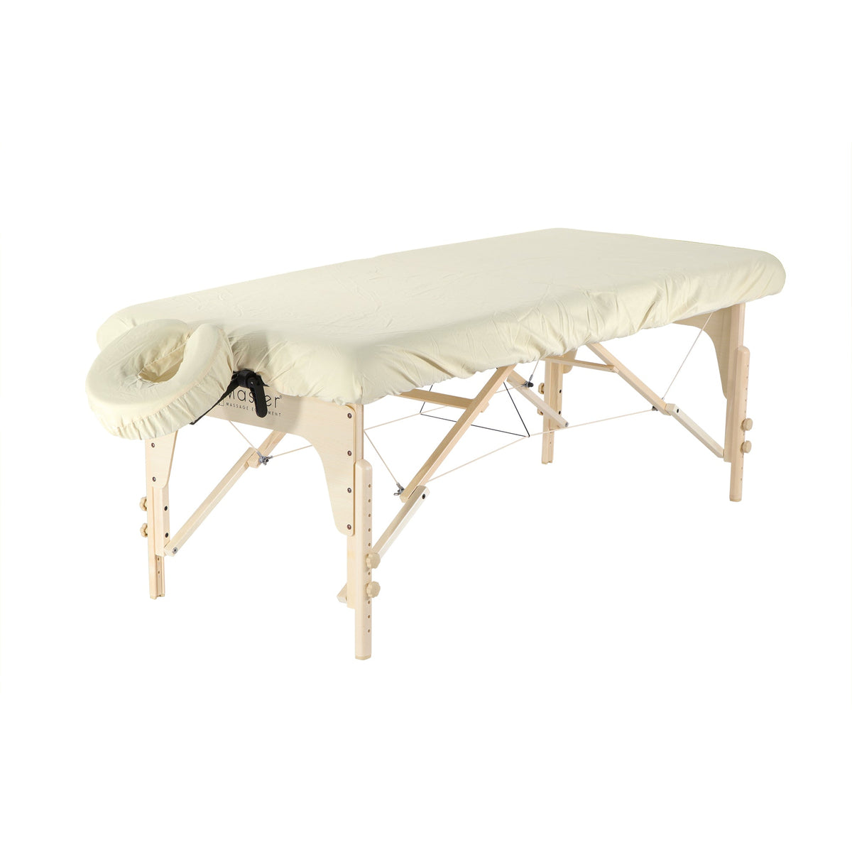 Master Massage - Dignity & Luxury Microfiber Table Cover Set 2 Piece Set White  - Machine Washable