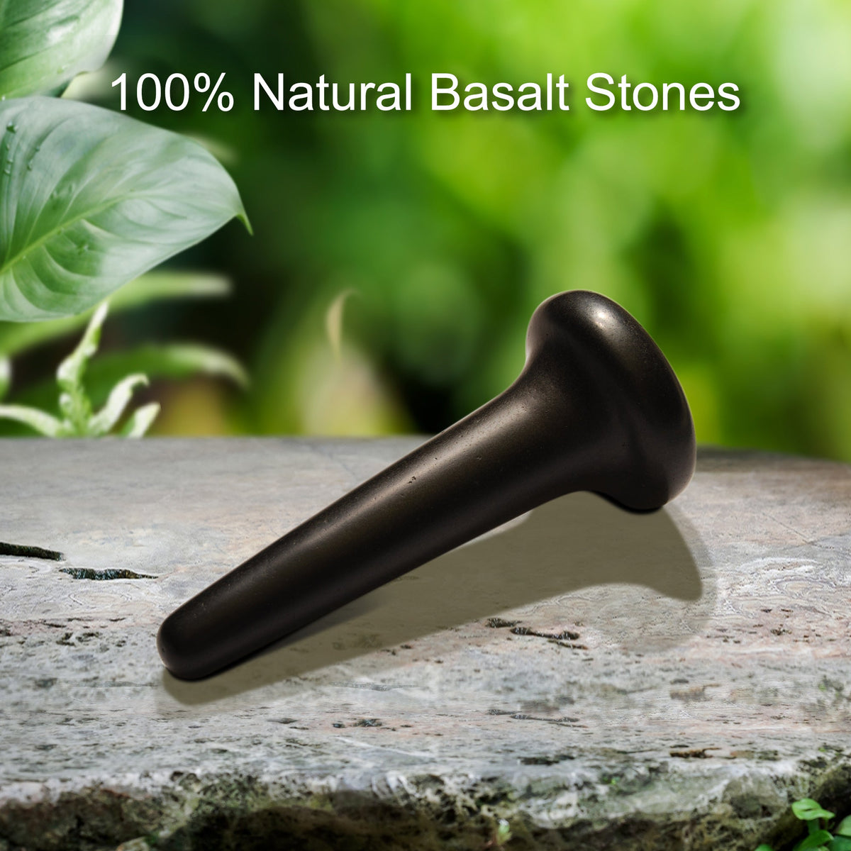 Master Massage - Basalt Nail Shape Hot Stone Massage Trigger Point Tool for Pressure Point