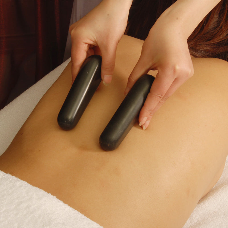 Master Massage - Triangular Balsalt Hot Stone for Pressure Point Trigger Point Tool, 2 Piece Pack
