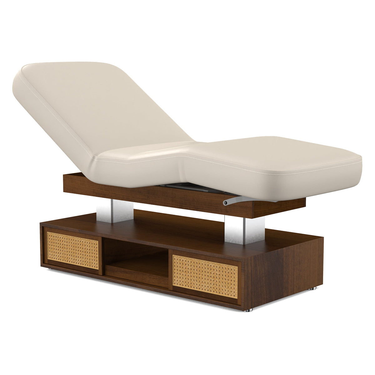 Master Massage - 31” Westwood Salon Dual-Tower Electric Spa Bed - Adjustable Beauty Treatment Table with Open Storage
