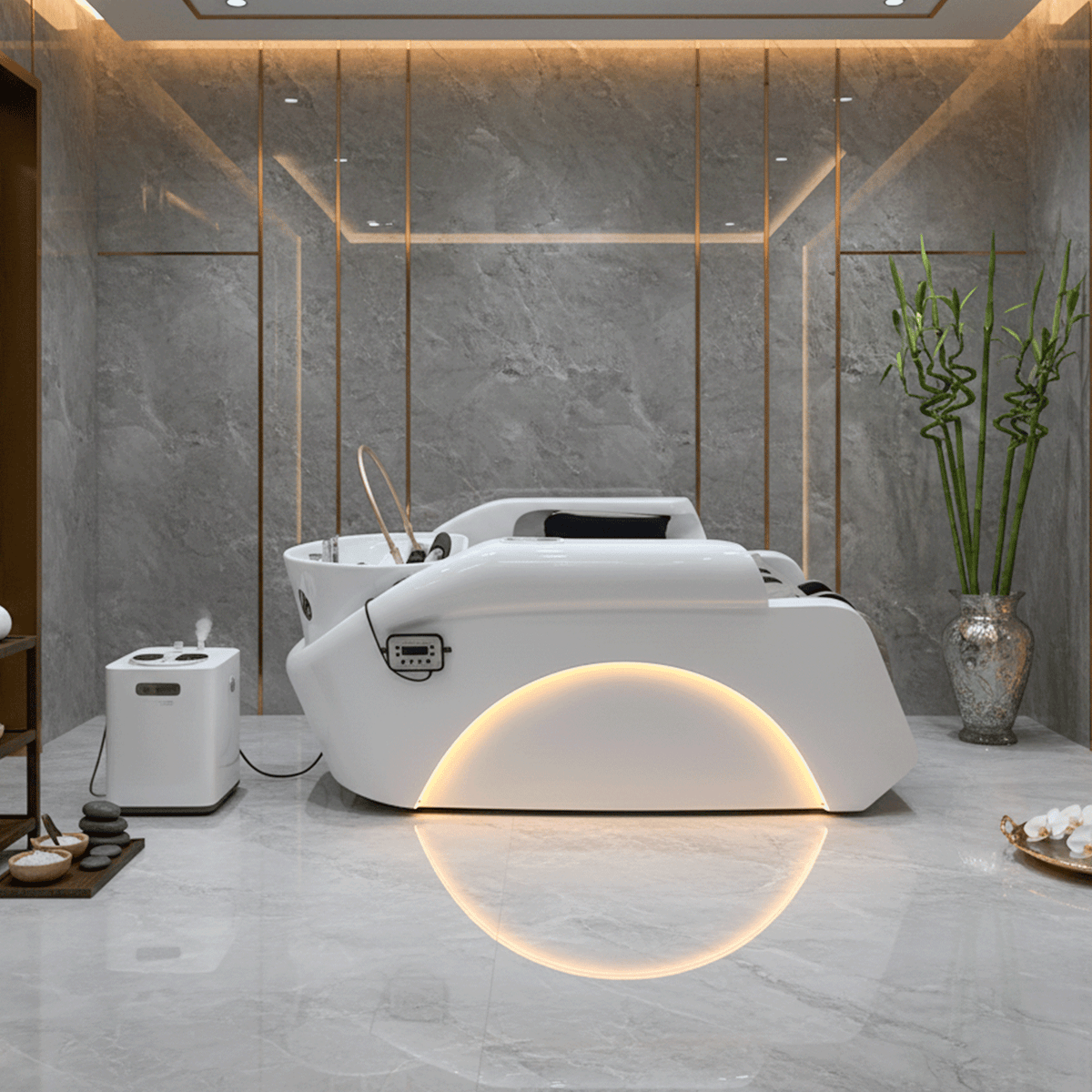 INFINITY Premium Head Spa & Steam Therapy Treatment Shampoo Bed by Dermalogic - view 8