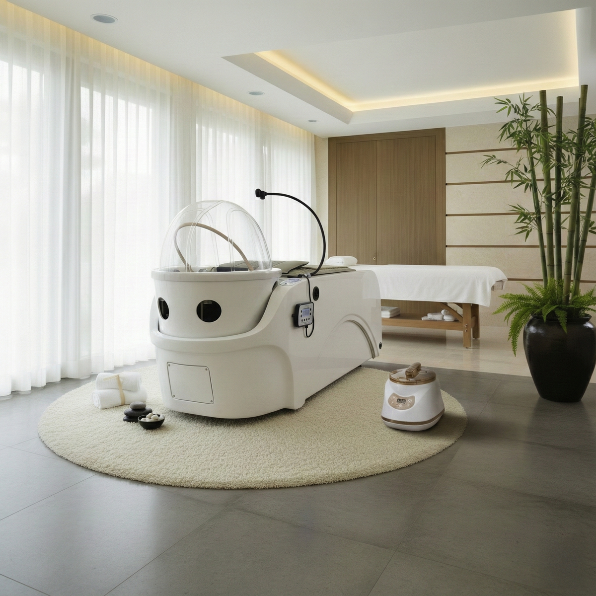 SHIN Premium Head Spa & Steam Therapy Treatment Shampoo Bed by Dermalogic - view 9