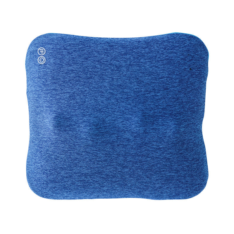 Master Massage - Bravo Shiatsu 4D Kneading Deep Tissue Massage Throw Pillow Grey Blue