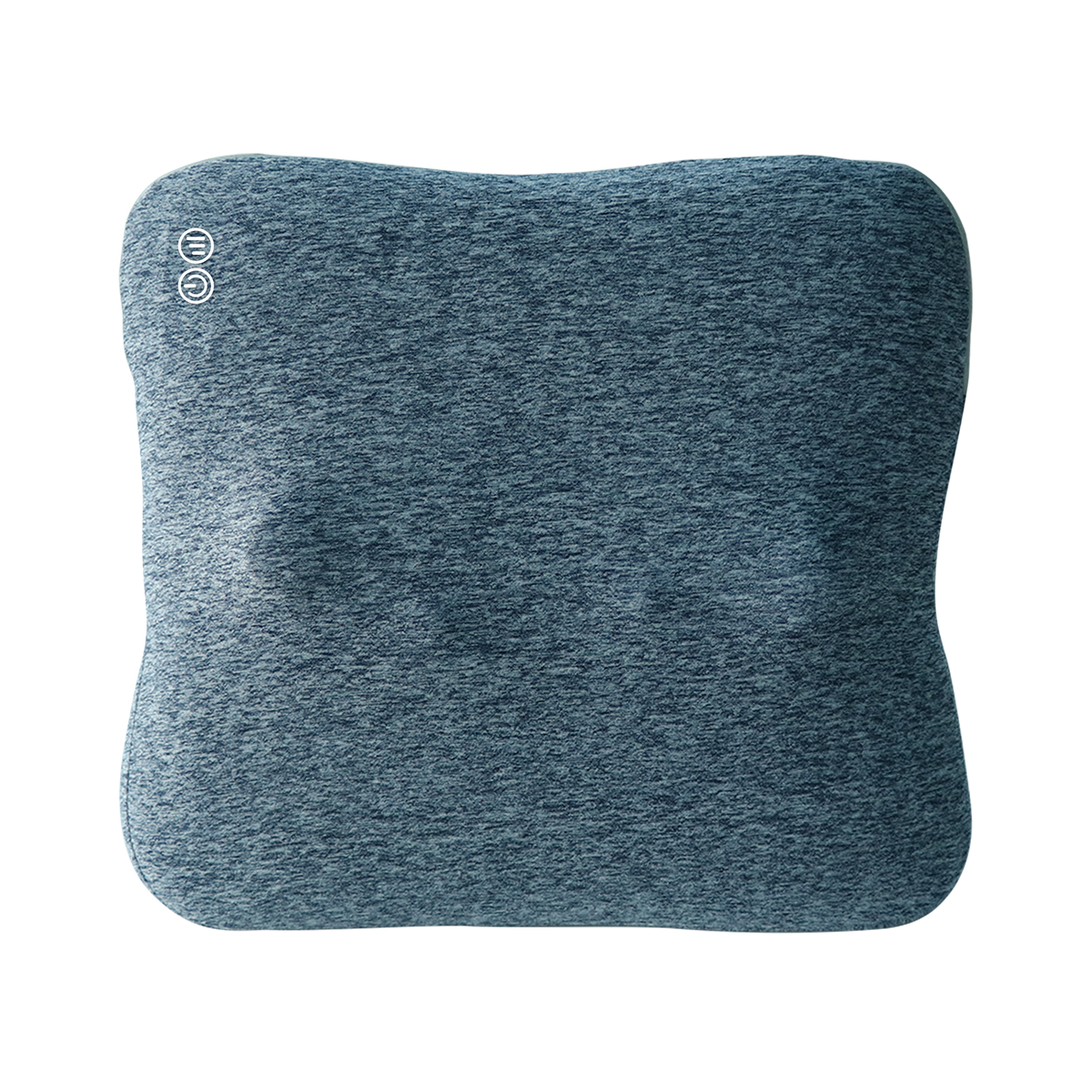 Master Massage - Bravo Shiatsu 4D Kneading Deep Tissue Massage Throw Pillow Grey Blue