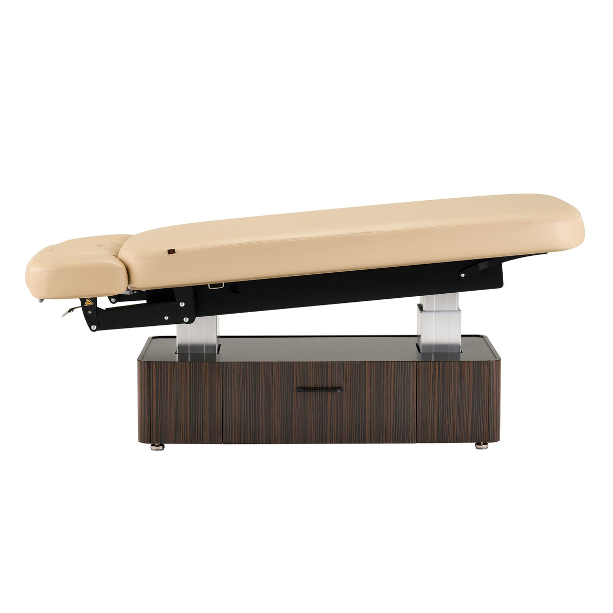Master Massage - 31” Infinity Salon Double-Column Electric Spa & Massage Table, Ebony Veneer – Premium Electric Medi Spa Treatment Bed with a Storage Drawer