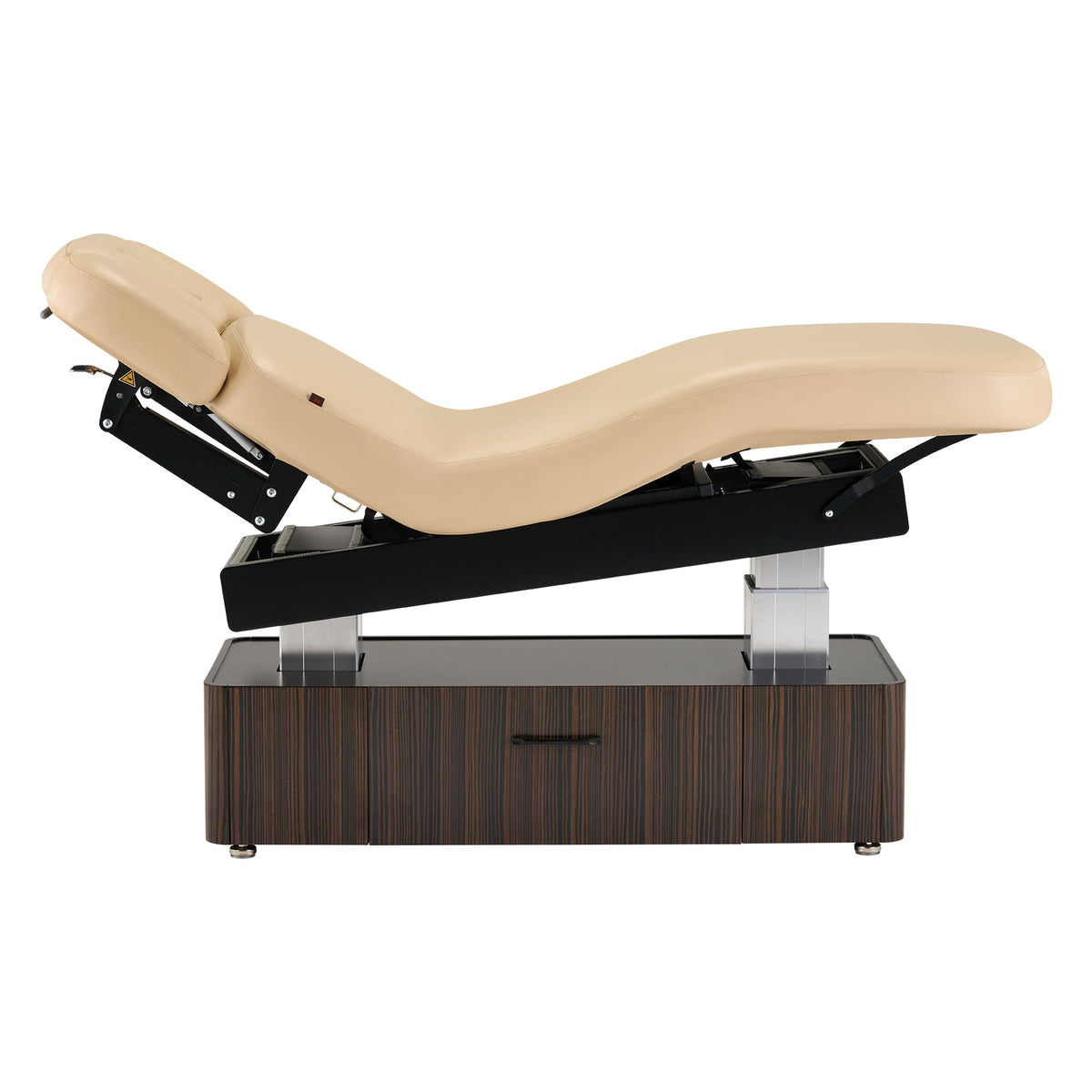 Master Massage - 31” Infinity Salon Double-Column Electric Spa & Massage Table, Ebony Veneer – Premium Electric Medi Spa Treatment Bed with a Storage Drawer