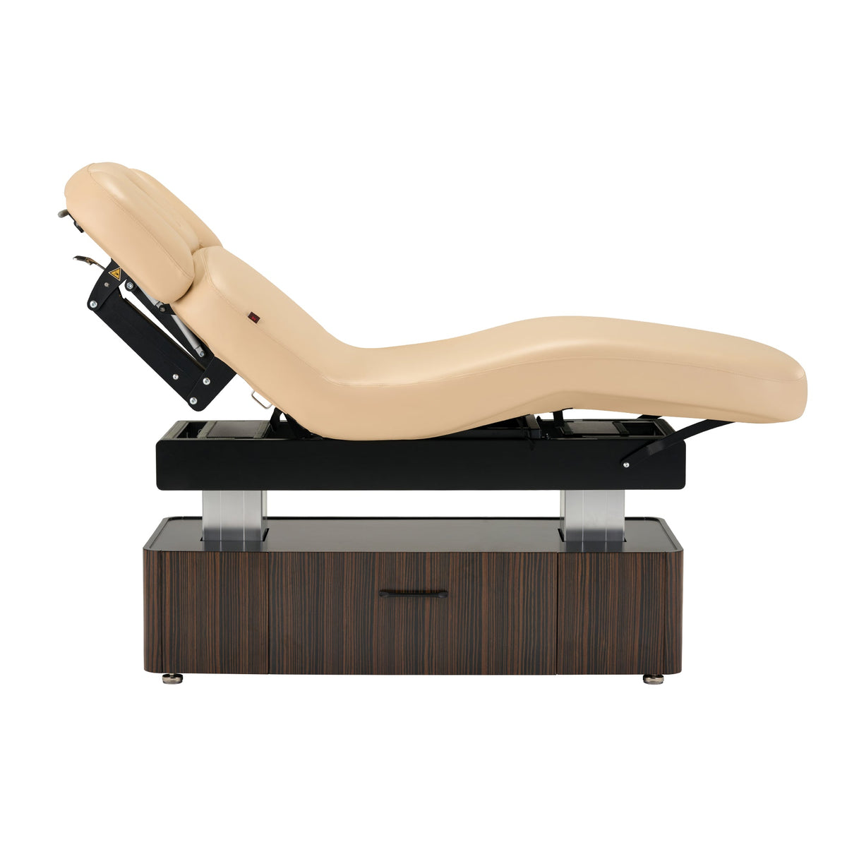 Master Massage - 31” Infinity Salon Double-Column Electric Spa & Massage Table, Ebony Veneer – Premium Electric Medi Spa Treatment Bed with a Storage Drawer