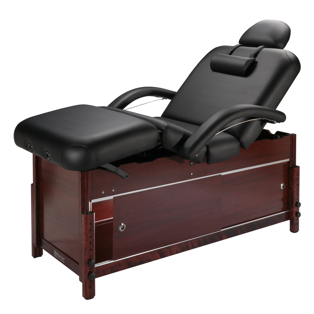 Master Massage - Cabrillo Pneumatic Tilt Salon Spa Massage Table with Cabinet - Superb Massage Tables