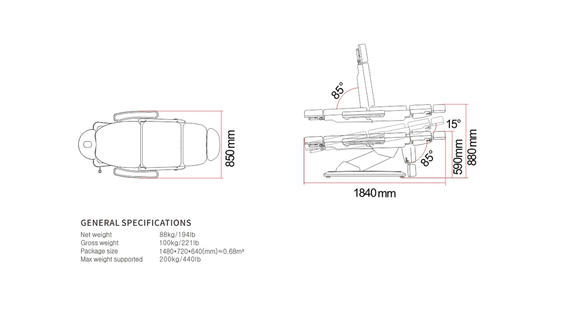 Silver Fox - Facial Bed 2235D