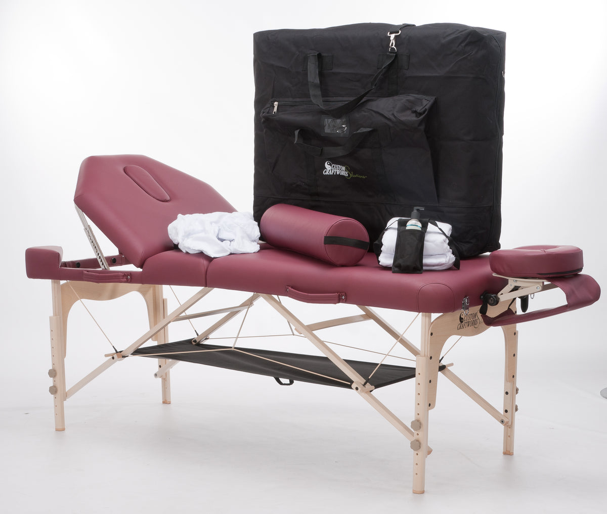 Custom Craftworks - Destiny Lift-Back Practice Essentials Massage Table Kit - Superb Massage Tables