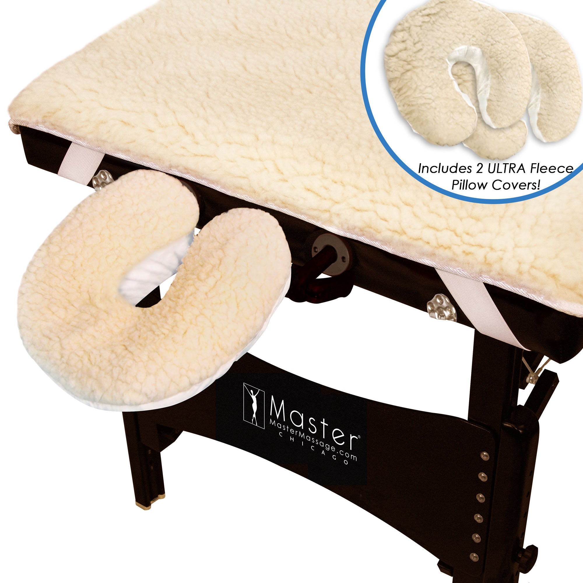 Master Massage - Ultra Fleece Massage Table Pad Set Now 2x Thicker - Superb Massage Tables