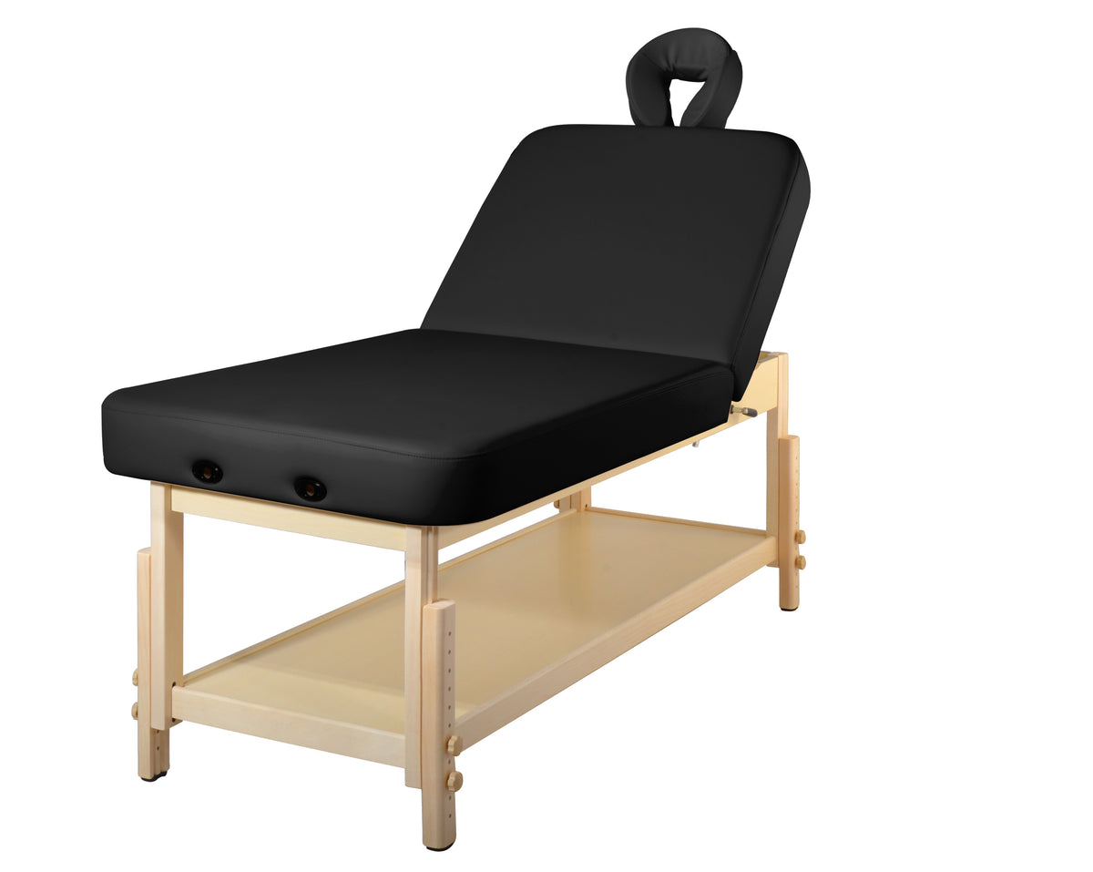 MT Massage - Harvey Stationary Massage Table with Tilting Backrest - Superb Massage Tables
