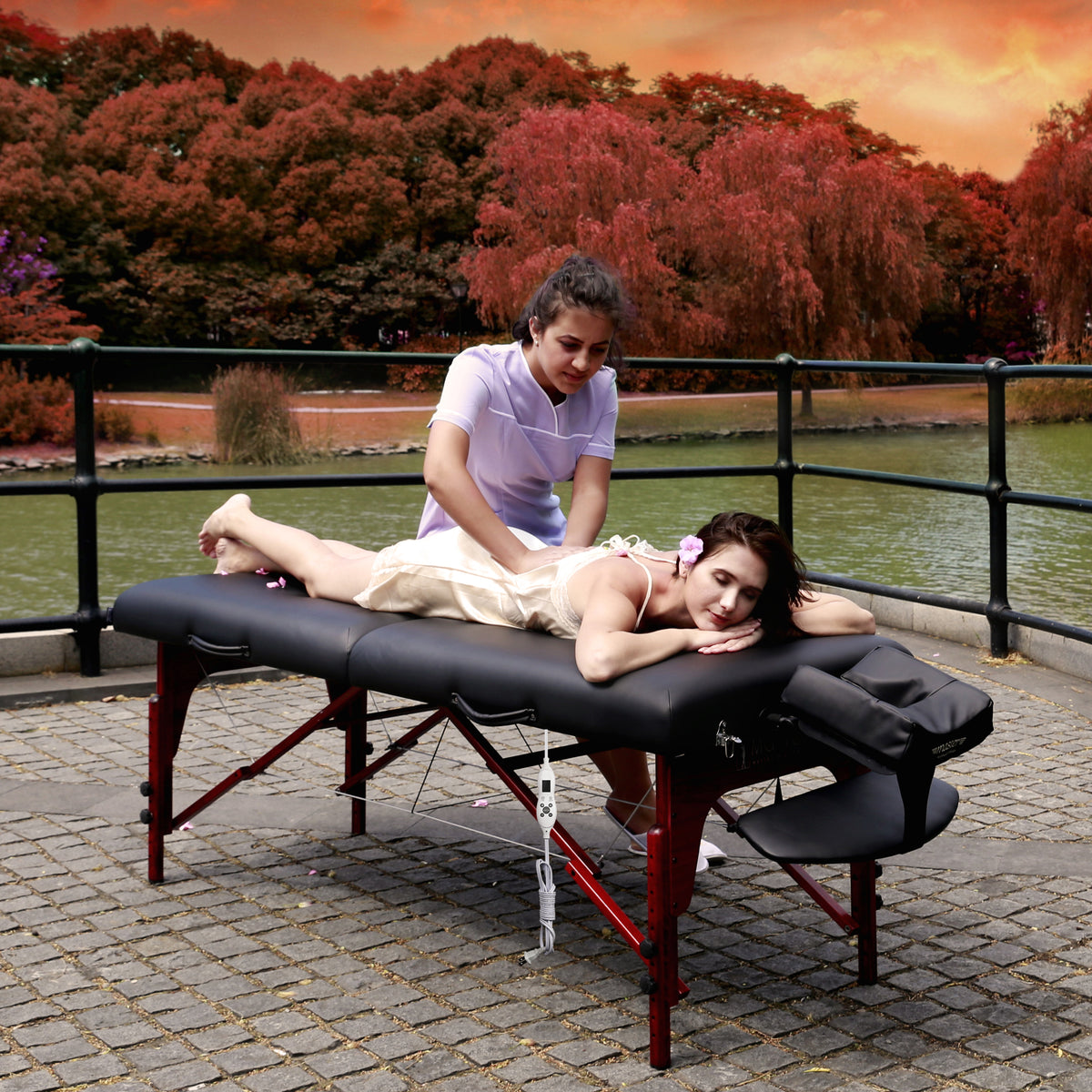 Master Massage - Montclair Portable Massage Table Black 31&quot; - Superb Massage Tables