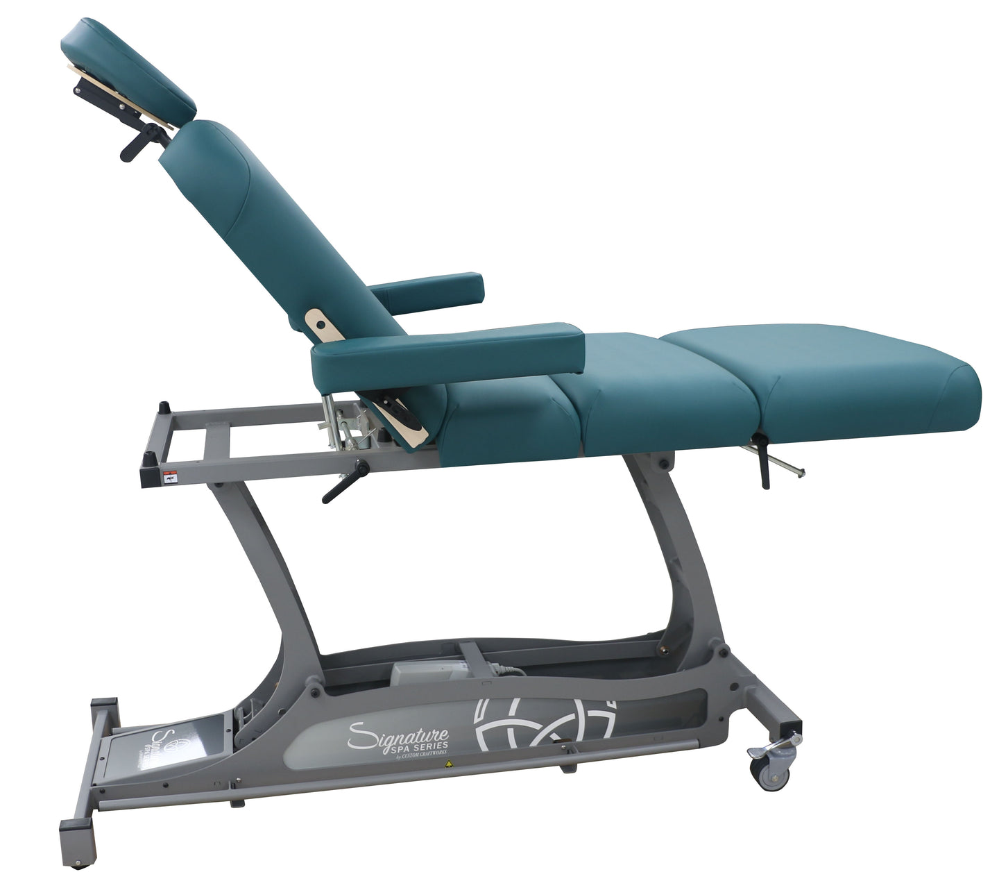 Signature Spa Series by Custom Craftworks - Hands Free Deluxe Electric Lift Massage Table - Superb Massage Tables