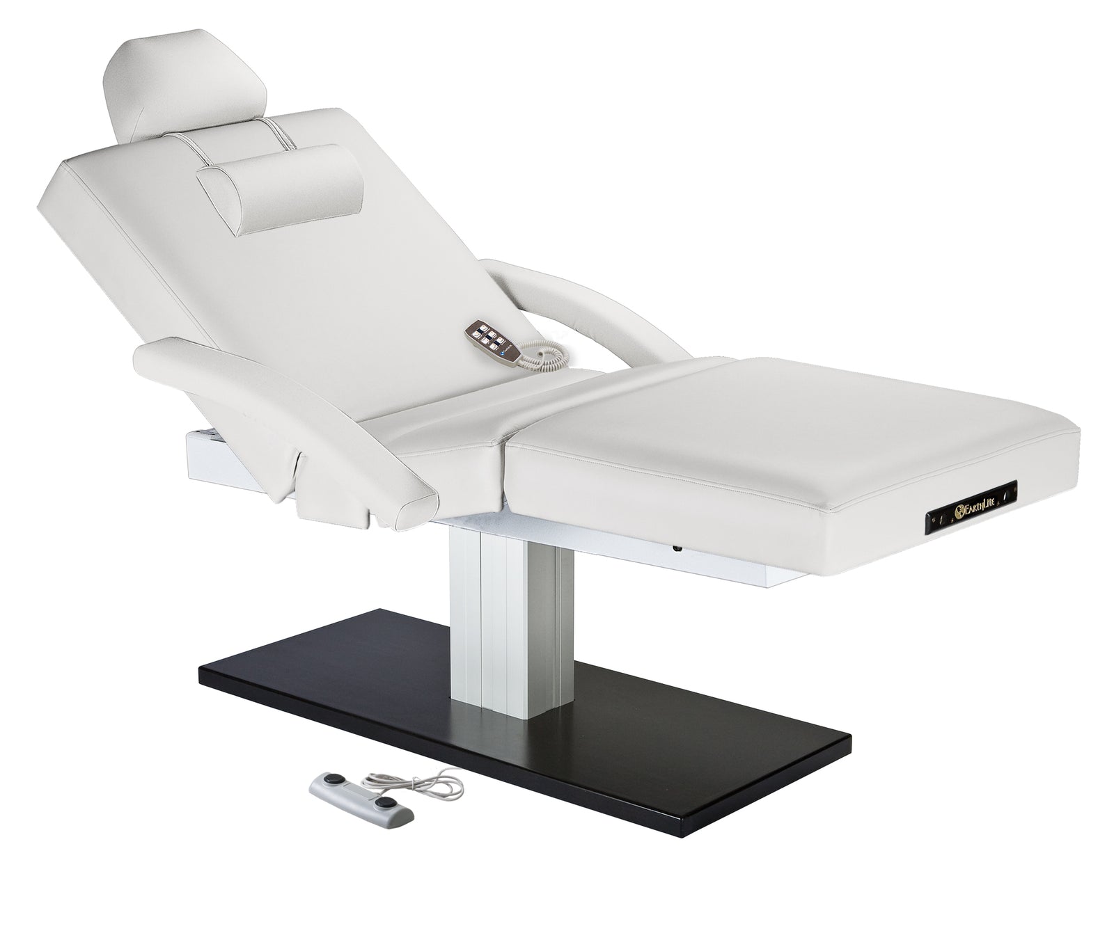 Earthlite - Everest Spa Salon Top Single Pedestal Electric Lift Table - Superb Massage Tables