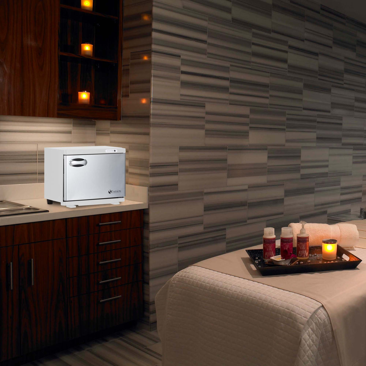 Earthlite - UV Hot Towel Cabinet Standard 120V - Superb Massage Tables