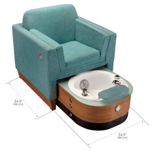 Living Earth Crafts - Wilshire LE Pedicure Spa Chair - Superb Massage Tables